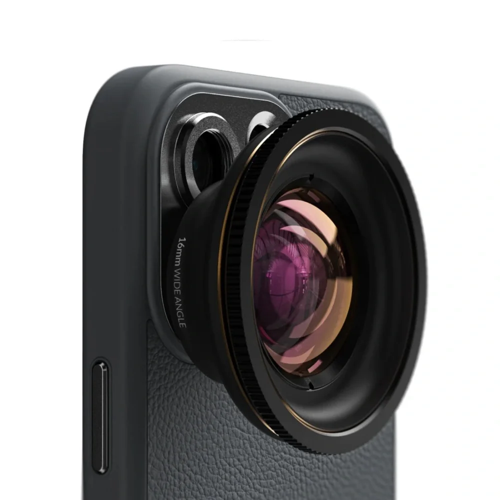 Siftcam Lens Ultra 16mm Wide Angle works w/all IPhones & Samsung G & Camera Case